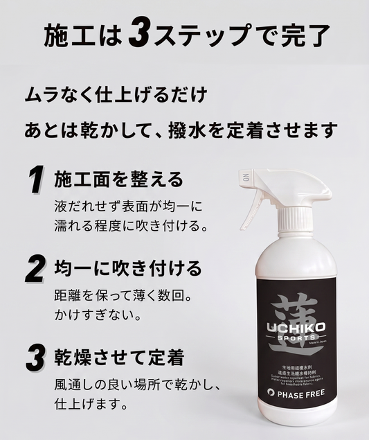 【蓮】Hachisu   生地繊維用 超撥水・保護スプレー 500ml